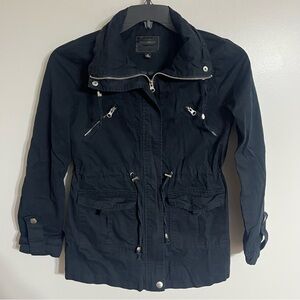 Women's Miss London Black Label‎ Long Sleeve Winter Coat Jacket Size S Pockets